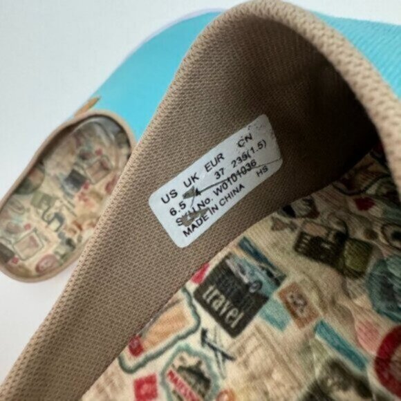 UIN Size 6.5 NWT Comfortable Women's Shoes Sky Blue Slipper - Picture 8 of 10